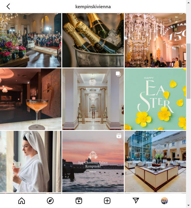 Instagram Hotel Account