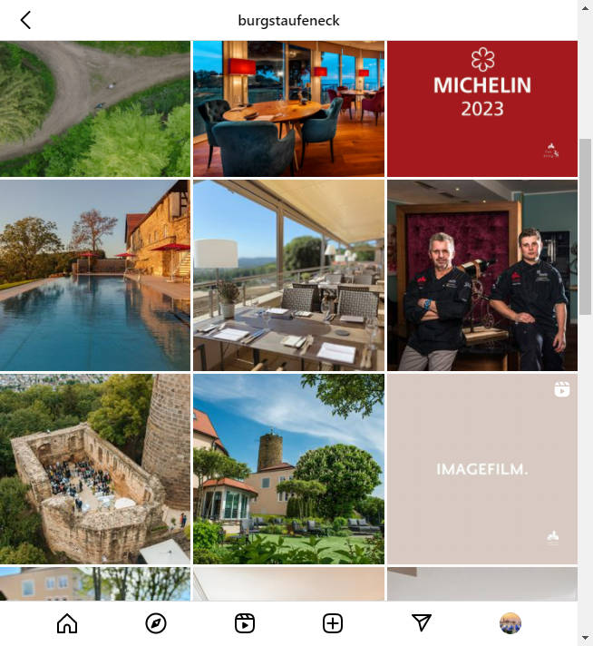 Instagram Hotel Account