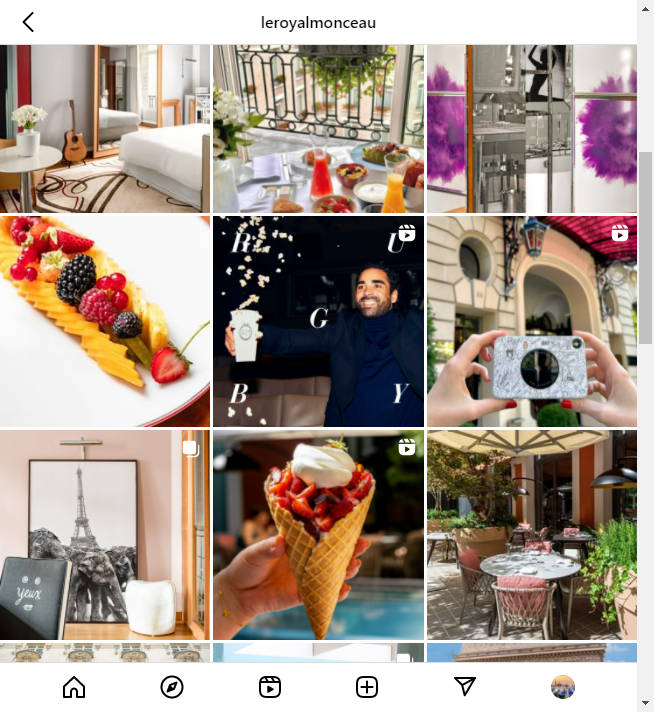 Instagram Hotel Account