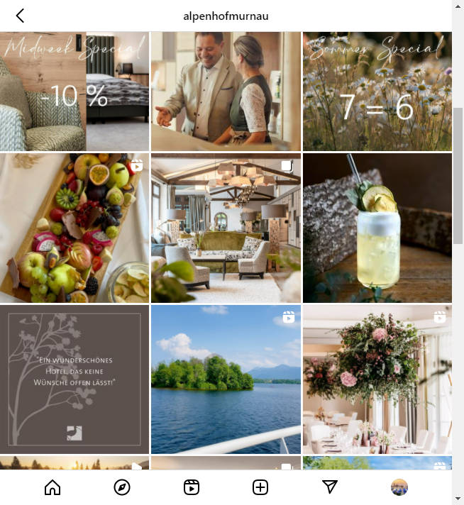 Instagram Hotel Account