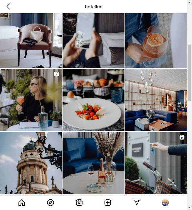 Instagram Hotel Account