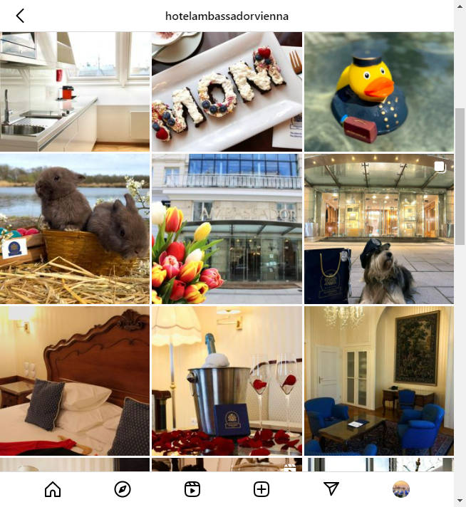 Instagram Hotel Account