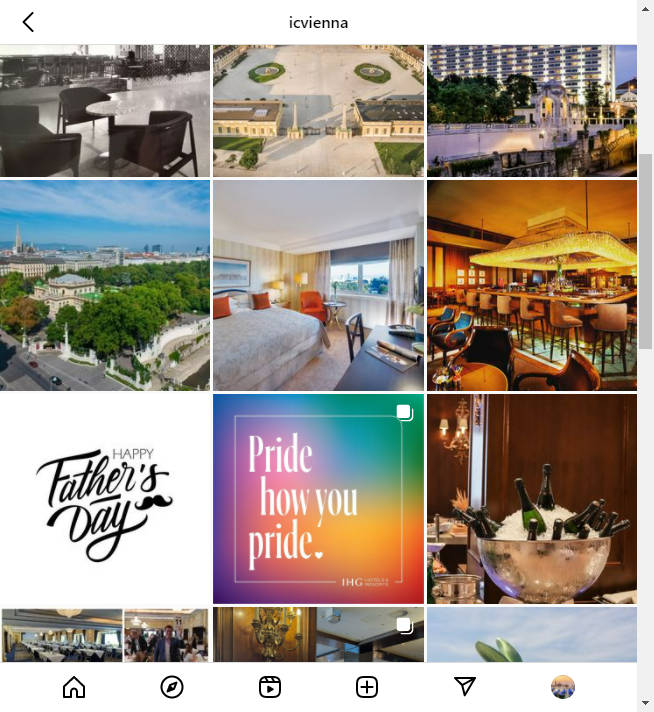 Instagram Hotel Account