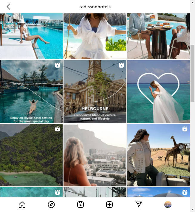 Instagram Hotel Account