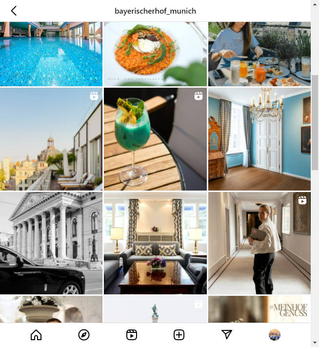 Instagram Hotel Account