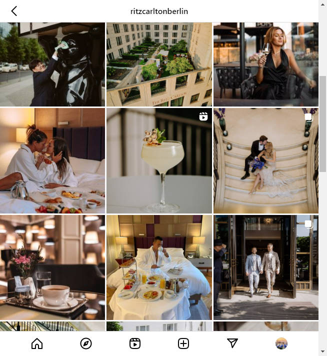 Instagram Hotel Account