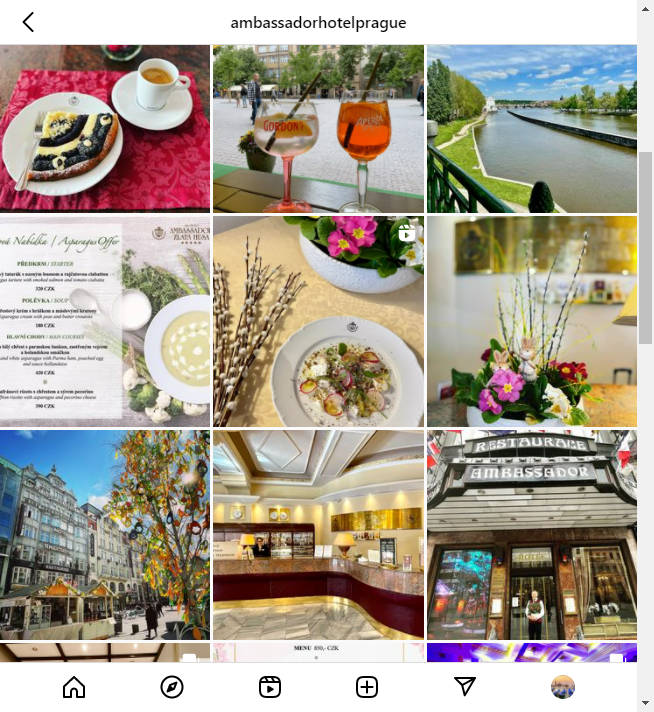 Instagram Hotel Account