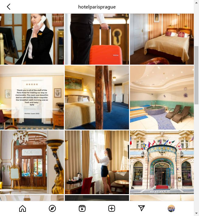 Instagram Hotel Account