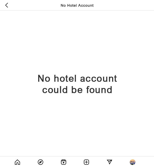 Instagram Hotel Account