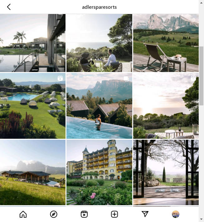 Instagram Hotel Account