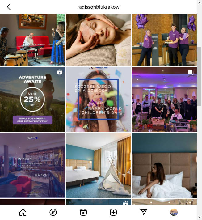 Instagram Hotel Account