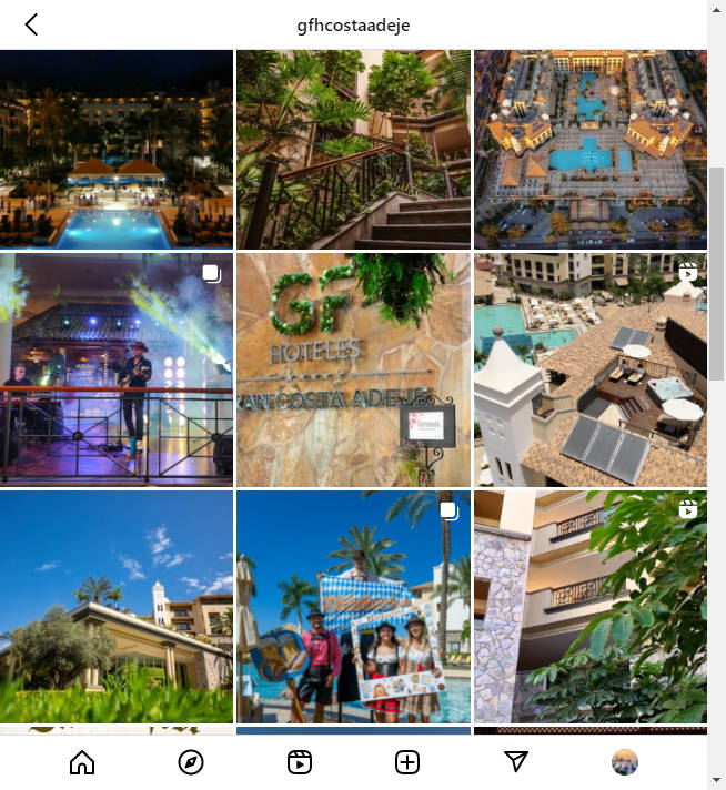 Instagram Hotel Account
